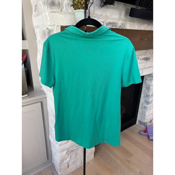 Puma Women's Sparkling Green CloudSpun Piped Sleeveless Golf Polo Size S - Picture 3 of 6